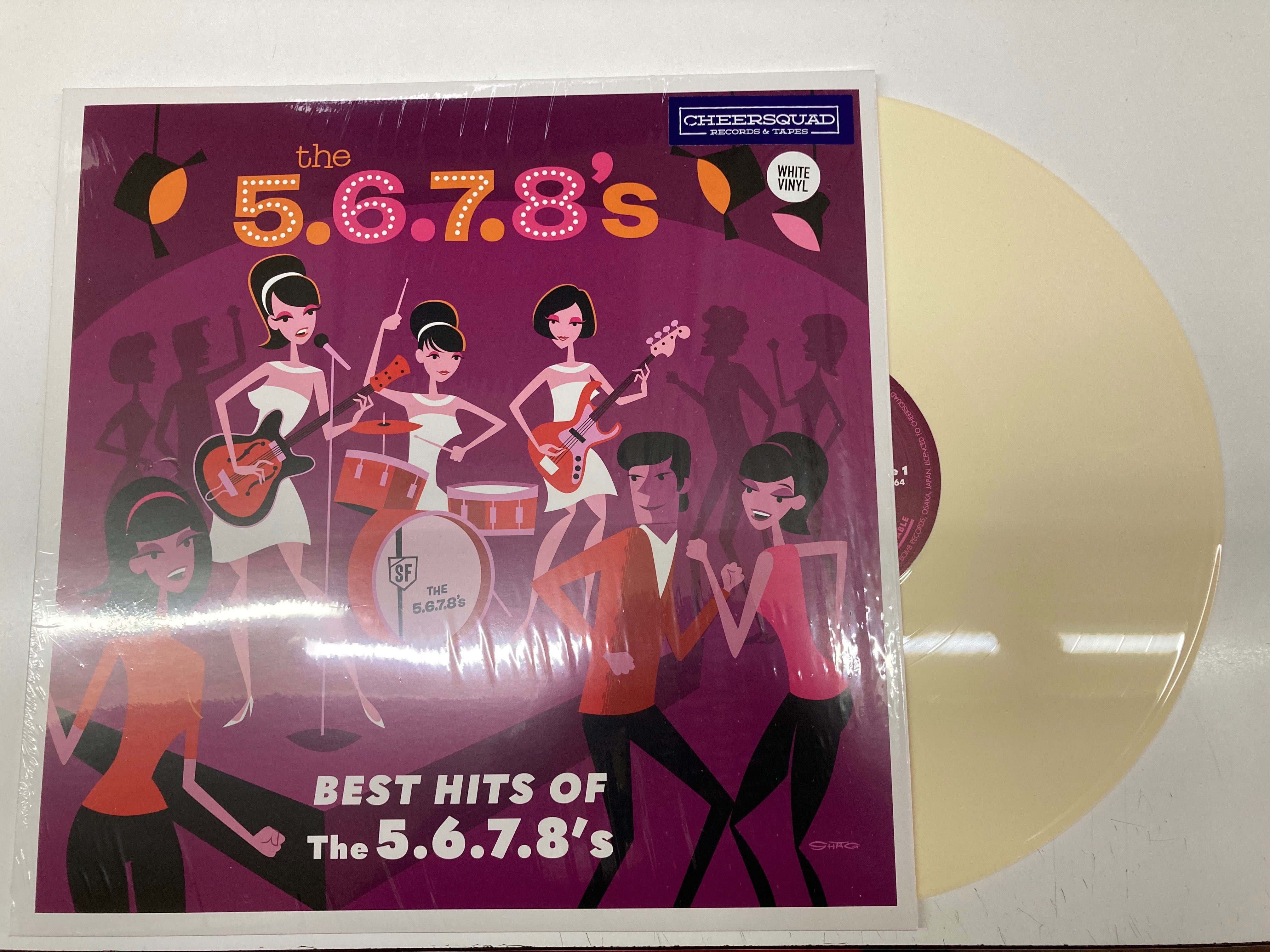 5.6.7.8’S , The (ザ・ファイブ・シックス・セブン・エイツ) - Best Hits Of The 5.6.7.8's (OZ ツアー記念100枚限定「ホワイト VINYL」LP/New) ベスト全14曲 !