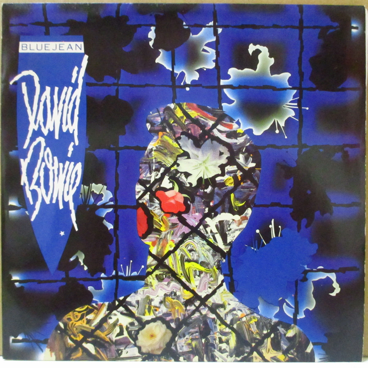 DAVID BOWIE (デヴィッド・ボウイ) - Blue Jean (UK '84 オリジナル「銀プラクラベ・フラットセンター」 7インチ+光沢固紙ジャケ)