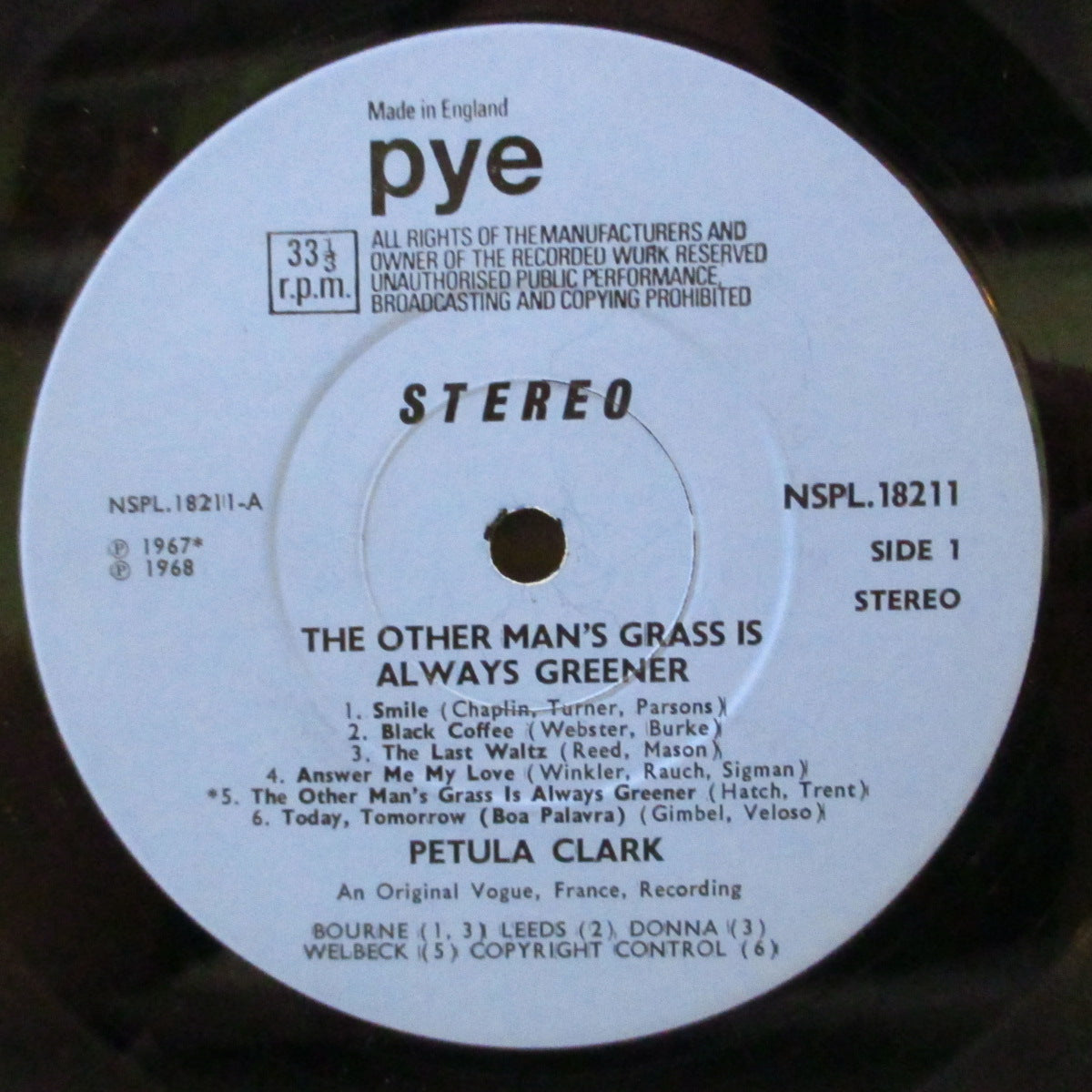 PETULA CLARK (ペトゥラ・クラーク) - The Other Man's Grass Is Always Greener (UK '68 オリジナル・ステレオ LP/表面コーティング折り返しジャケ) '68年名作!