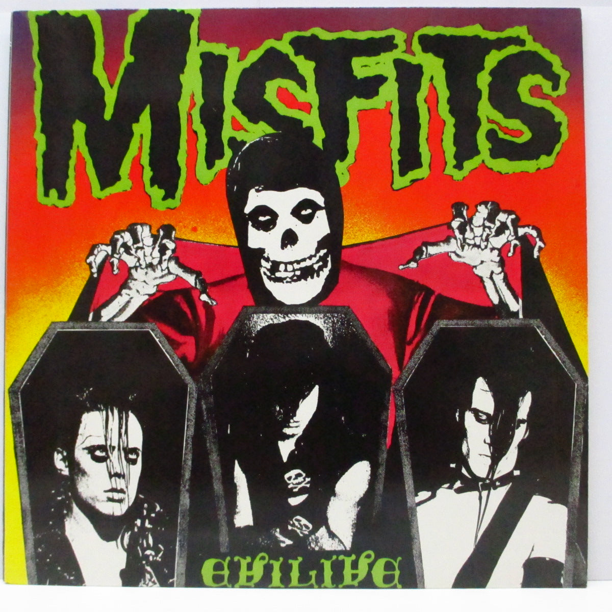 MISFITS (ミスフィッツ) - Evilive (US '97 正規再発「CAROLINE」ラベ LP ) '81年11〜12月ライブ !