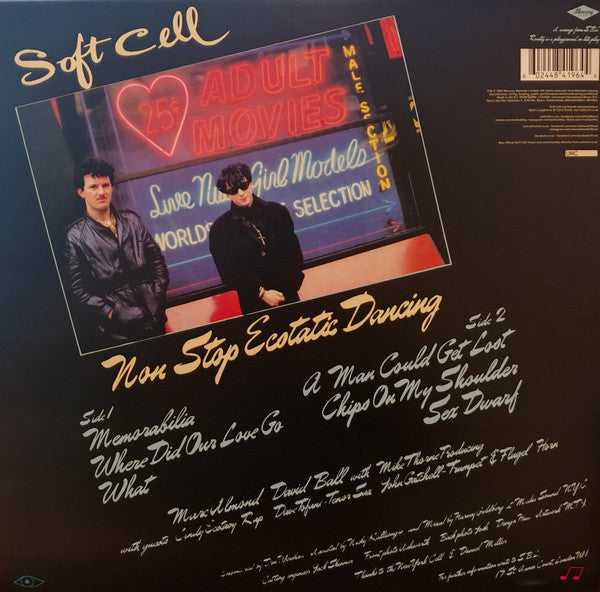 SOFT CELL (ソフト・セル) - Non Stop Ecstatic Dancing (EU 正規限定再発「ブルーヴァイナル」 LP/NEW) '82年リミックス・ミニアルバム