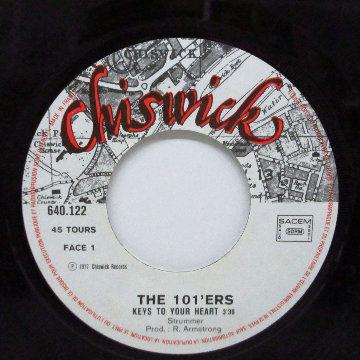 101'ERS, THE (ザ・ワンオーワナーズ) - Keys To Your Heart (France オリジナル 7"+マット固紙ジャケ)