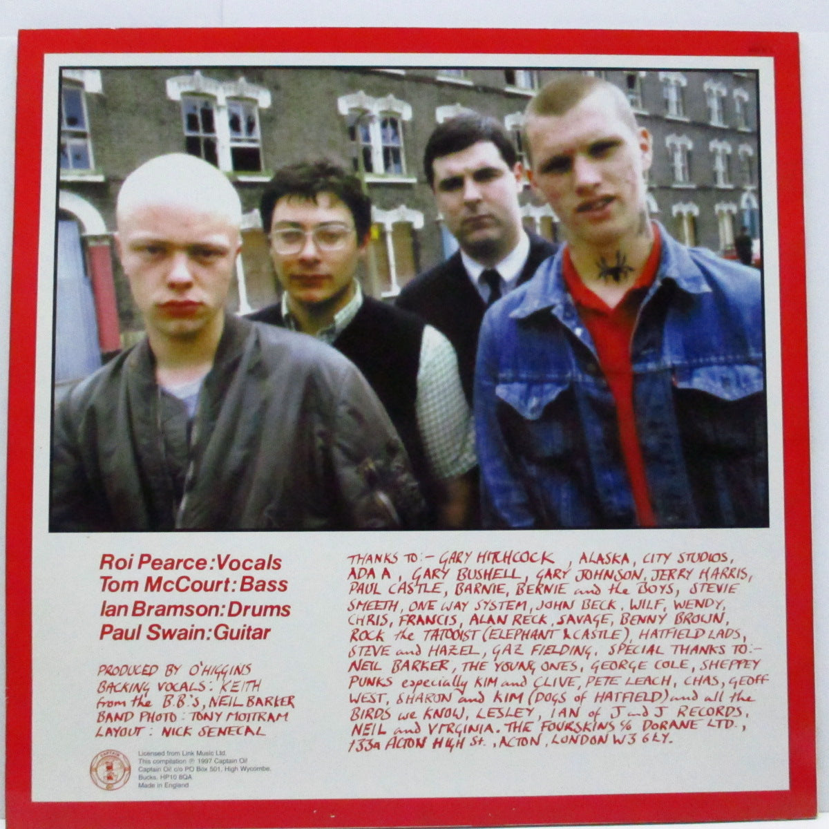 4 SKINS, THE (ザ・フォー・スキンズ) - A Fistful of...4 Skins (UK '97 再発 LP+インサート/AHOY LP 8) '83年セカンド!