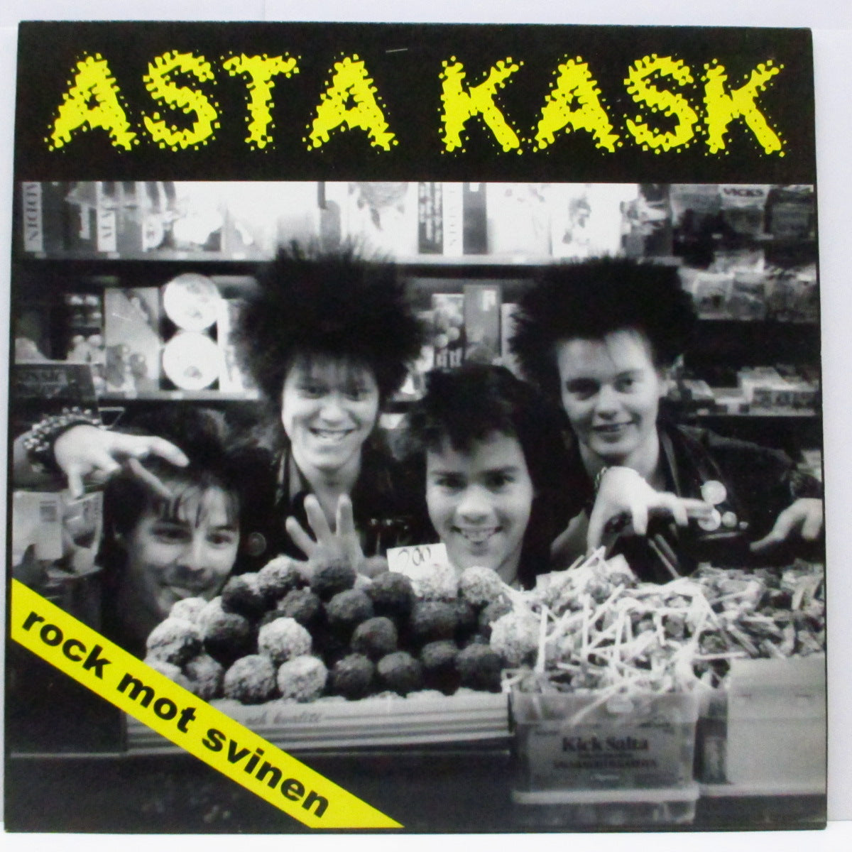 ASTA KASK (アスタ・カスク) - Rock Mot Svinen (German オリジナル「ブラックヴァイナル」LP+インサート)22曲入りベスト!