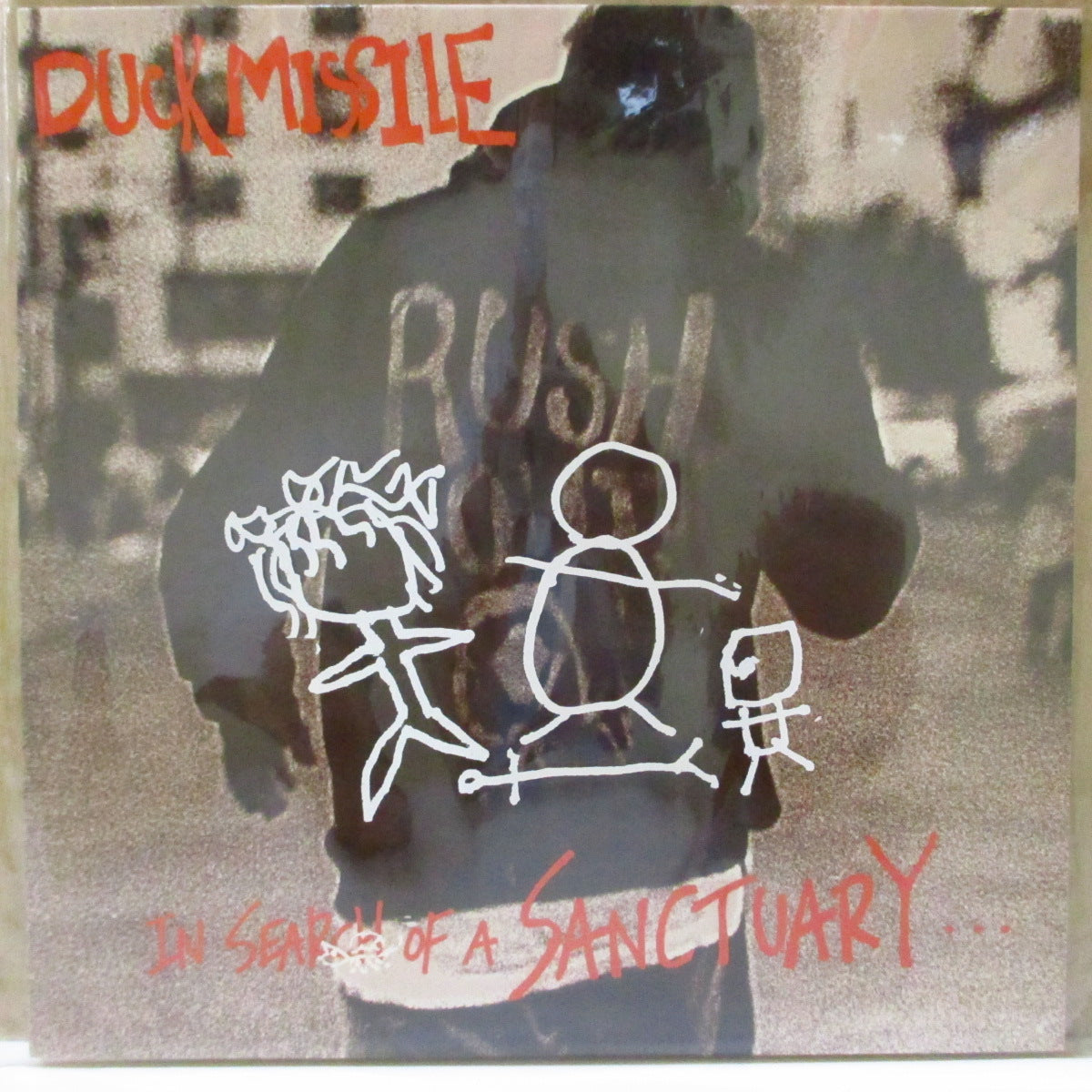 DUCK MISSILE (ダック・ミサイル) - In Search Of A Sanctuary (Japan '97 オリジナル4曲入り33回転 7インチ+インサート/光沢固紙ジャケ, プリント入りPVC)