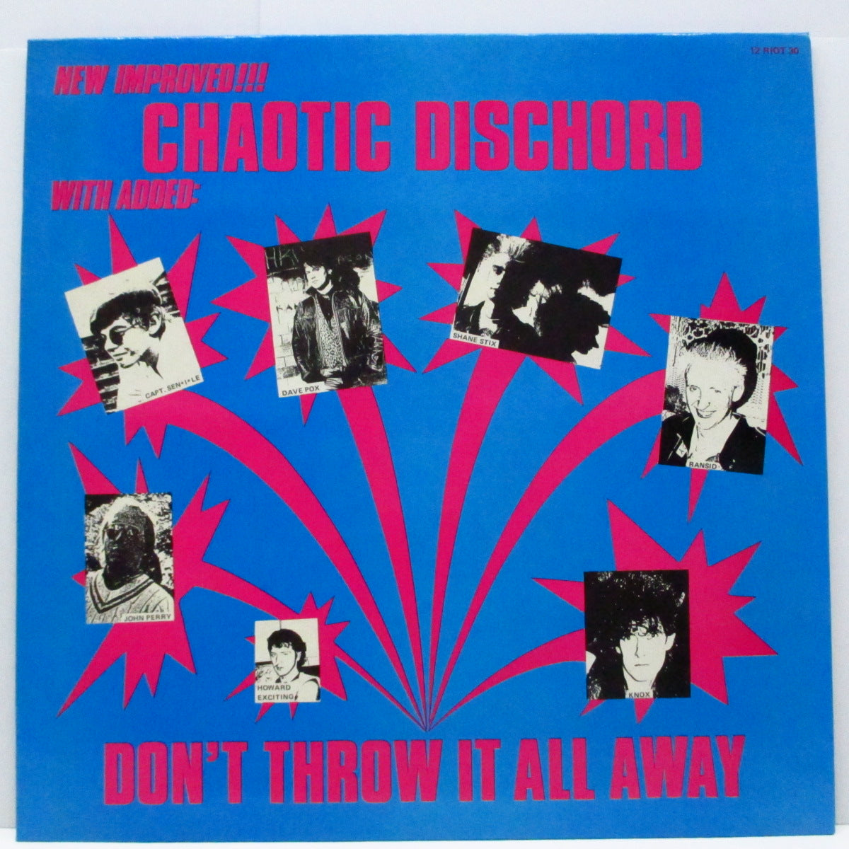 CHAOTIC DISCHORD (カオティック・ディスコード) - Don't Throw It All Away (UK オリジナル 8曲入り12"/両面コーティングジャケ) 近年稀な美品 !