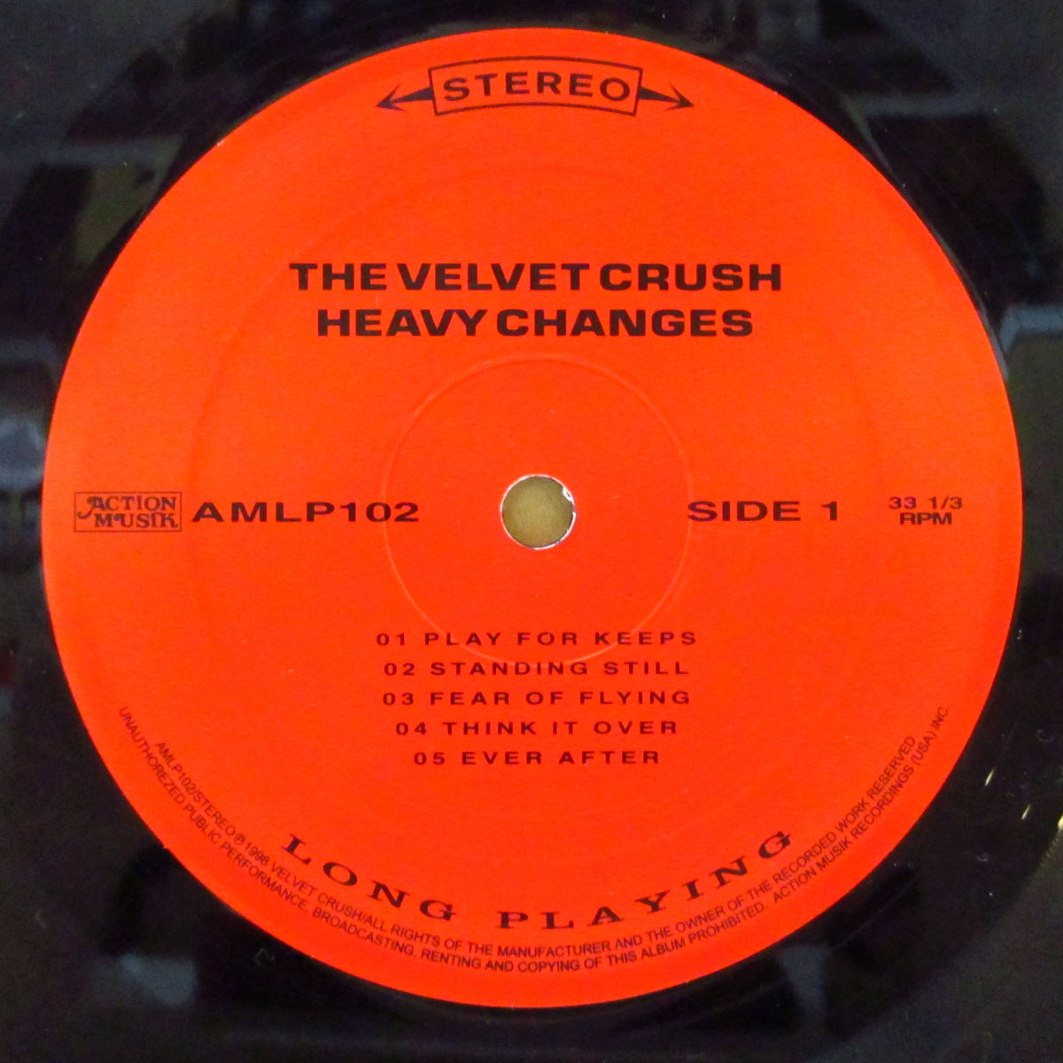VELVET CRUSH (ヴェルヴェット・クラッシュ) - Heavy Changes (US オリジナル LP) '98年3rdアルバム