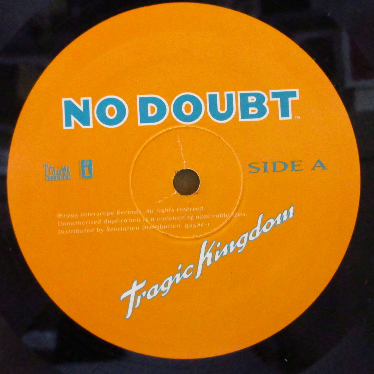 NO DOUBT (ノー・ダウト) - Tragic Kingdom (US 初回品番( 92580-1)「黒盤」オリジナル LP+インサート) '95年3rdアルバム