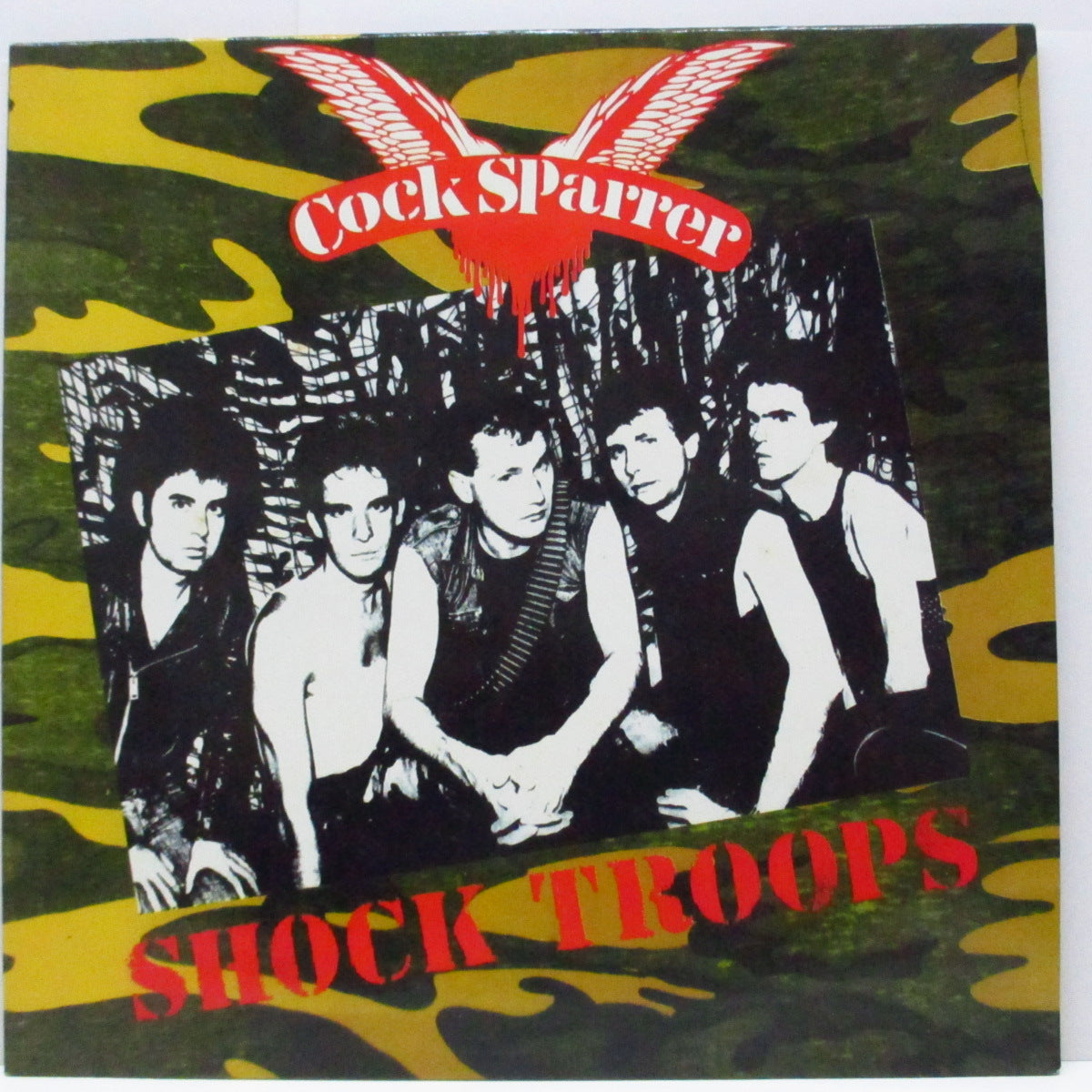 COCK SPARRER (コック・スパラー) - Shock Troops (UK '96 限定再発「グリーンヴァイナル」LP+インサート2枚/AHOY LP 4)
