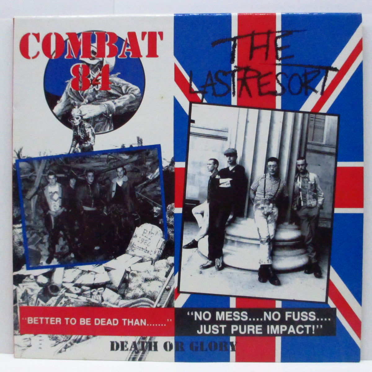 COMBAT 84 / LAST RESORT, THE (コンバット 84 / ザ・ラスト・リゾート) - Death Or Glory (UK '96 限定再発「ブルーヴァイナル」LP/STEP LP 25)