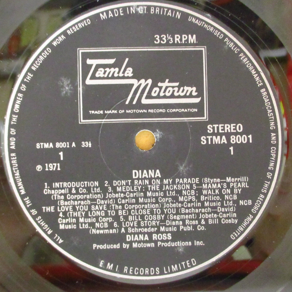 V.A. (ダイアナ・ロス、ジャクソン5参加TVショーサントラ) - Diana ! (UK '71 初回「 All Rights〜リム・ラベ」オリジナル LP/表面コーティング見開きジャケ)米TVショーのサントラ