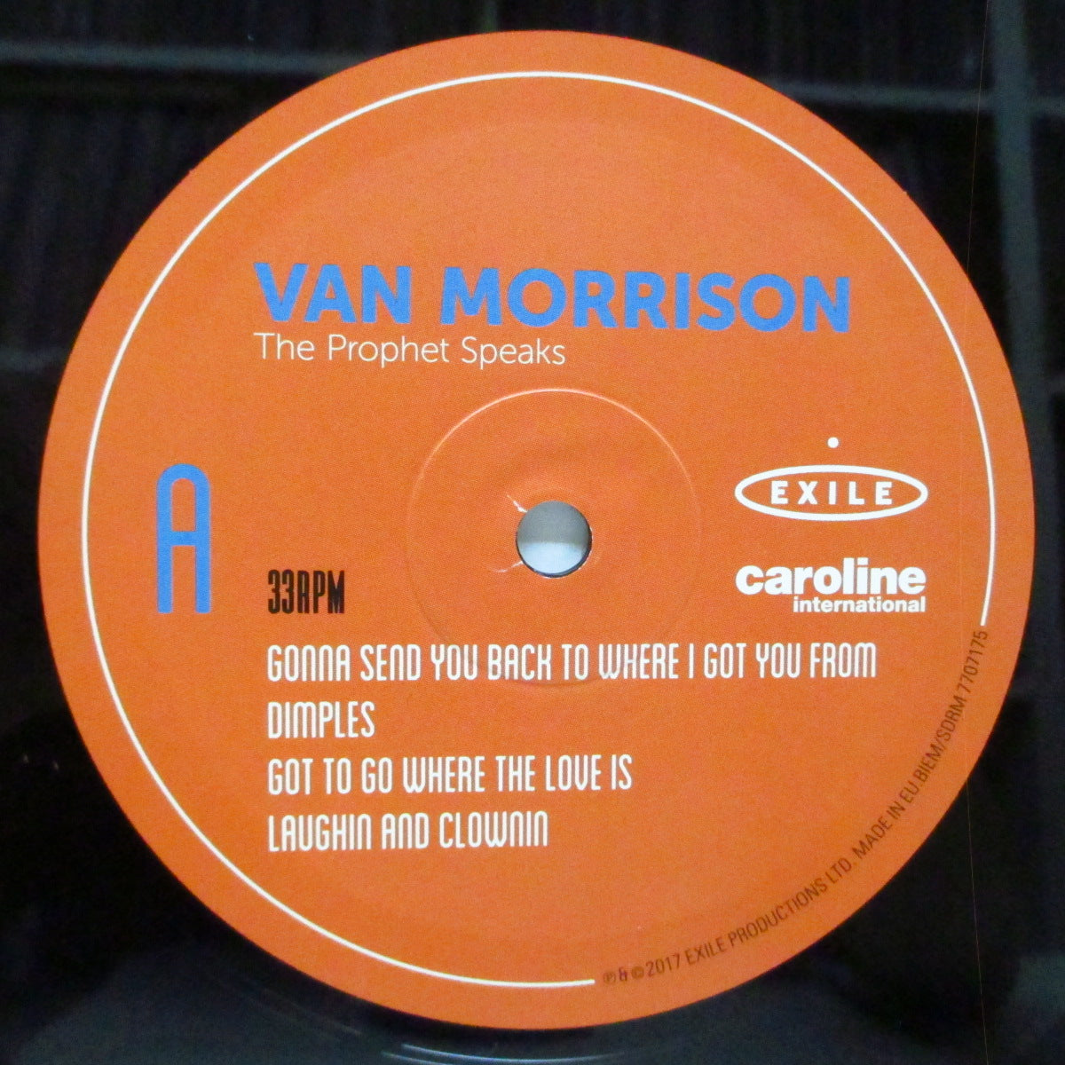 VAN MORRISON (ヴァン・モリソン) - The Prophet Speaks (EU オリジナル 2xLP/光沢見開ジャケ) アナログはこのEU盤のみ!