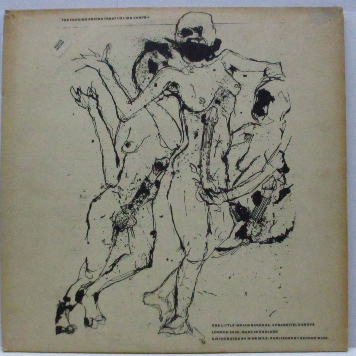 FLUX OF PINK INDIANS (フラックス・オブ・ピンク・インディアンズ) - The Fucking Cunts Treat Us Like Pricks (UK '86 再発 LP/TPLP 3) '84年セカンド!