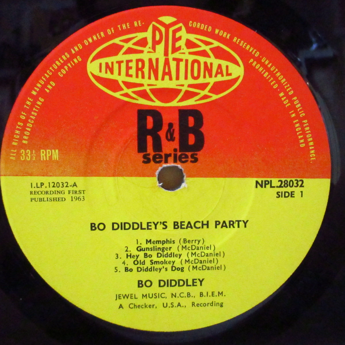 BO DIDDLEY (ボ・ディドリー) - Bo-Diddley's Beach Party (UK '64 オリジナル・モノラル LP/表面コーティング折り返しジャケ)