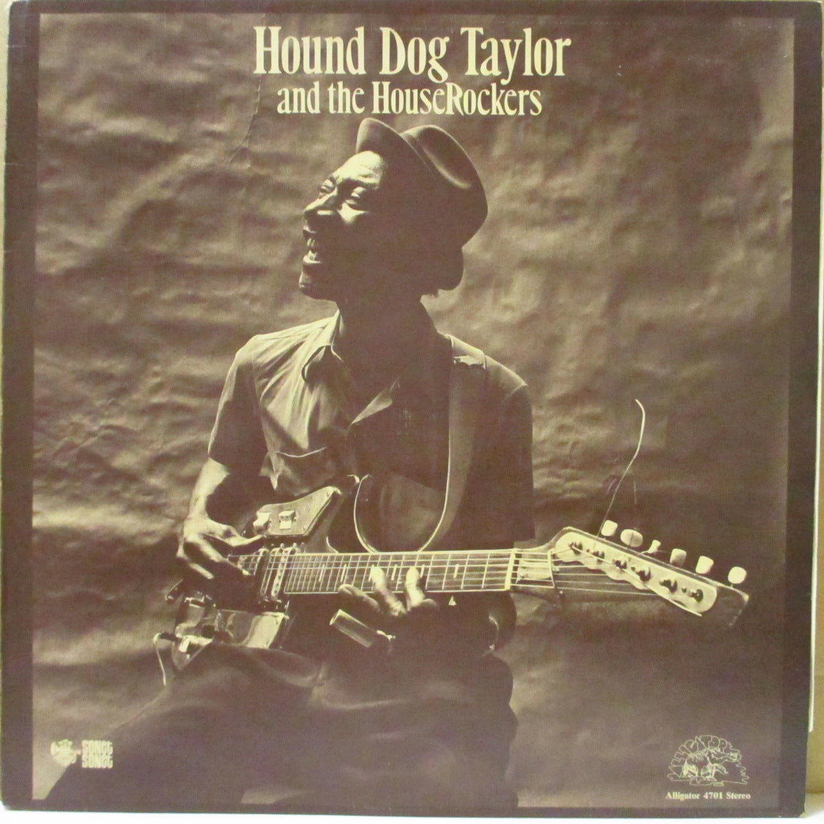 HOUND DOG TAYLOR (ハウンド・ドッグ・テイラー) - Hound Dog Taylor And The House Rockers (UK '74 初回オリジナル「赤・オレンジ・ラベ」ステレオ LP) 近年稀な美品