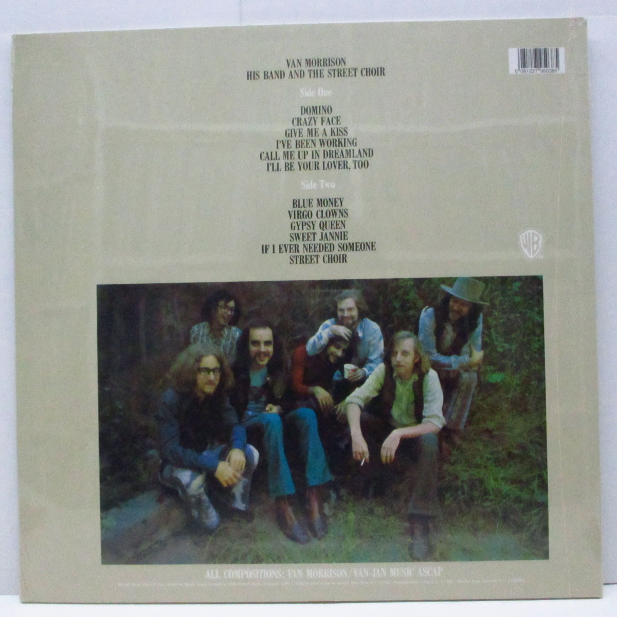 VAN MORRISON (ヴァン・モリソン) - His Band and The Street Choir (UK & EU '15 限定再発180g LP/ New) '70年ソロ4作目アルバム !