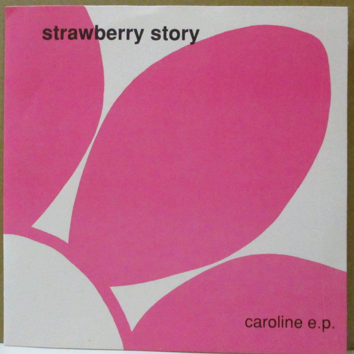 STRAWBERRY STORY (ストロベリー・ストーリー) - Caroline E.P. (US '92 オリジナル33回転3曲入り 7インチ+マット固紙ジャケ, インサート)