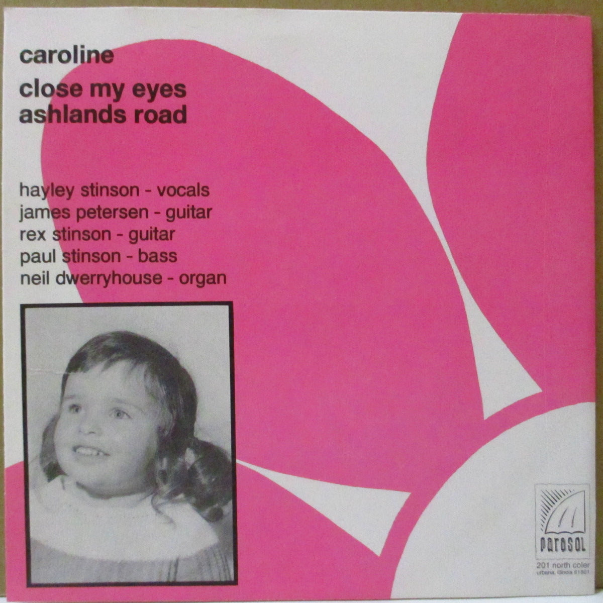 STRAWBERRY STORY (ストロベリー・ストーリー) - Caroline E.P. (US '92 オリジナル33回転3曲入り 7インチ+マット固紙ジャケ, インサート)