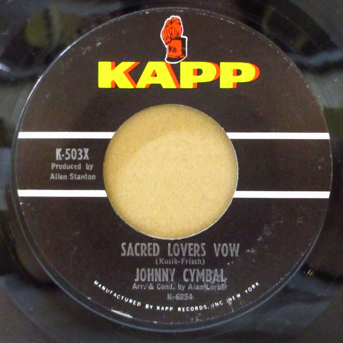 JOHNNY CYMBAL (ジョニー・シンバル) - Mr.Bass Man (US オリジナル 7インチ/スチレン盤バージョン)「ミスター・ベースマン」!