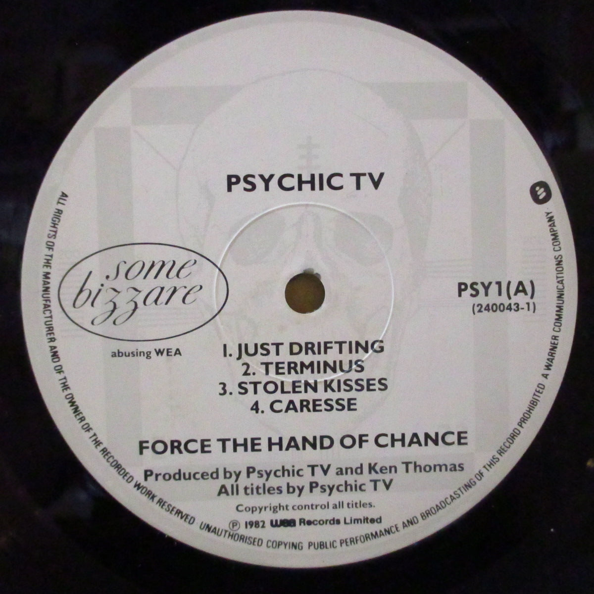 PSYCHIC TV (サイキックTV) - Force The Hand Of Chance (UK 限定 2xLP+ポスター/レアステッカー付き光沢ジャケ) '82年1stアルバム