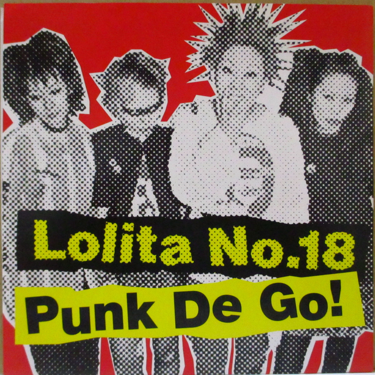 ロリータ18号 / GIGANTOR (Lolita No.18 / ジャイガンター) - Punk De Go! (Japan 500枚限定スプリット「黒盤」 7インチ/光沢ソフト紙ジャケ)