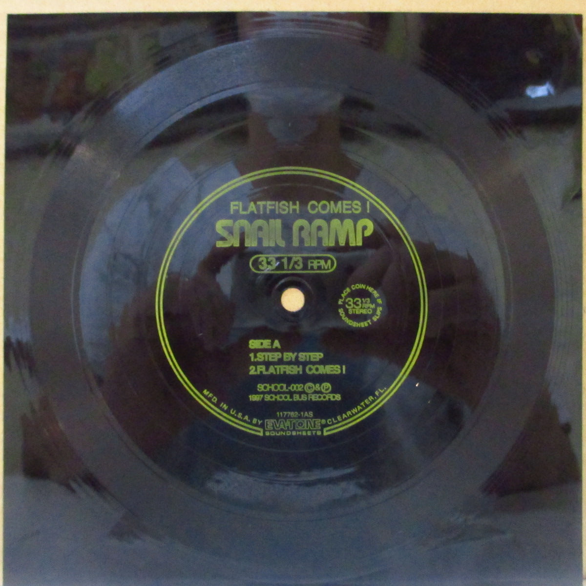 SNAIL RAMP (スネイル・ランプ) - Flatfish Comes! +3 (Japan '97 限定4曲入り33回転フレキシ 7インチ/光沢ソフト紙ジャケ)