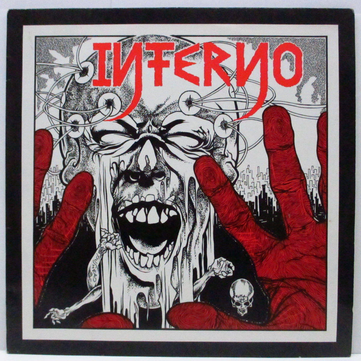 INFERNO (インフェルノ) - Tod & Wahnsinn (German オリジナル「オレンジ/黒/赤」ラベ LP/「赤ロゴ」ジャケ)ブックレット無し!