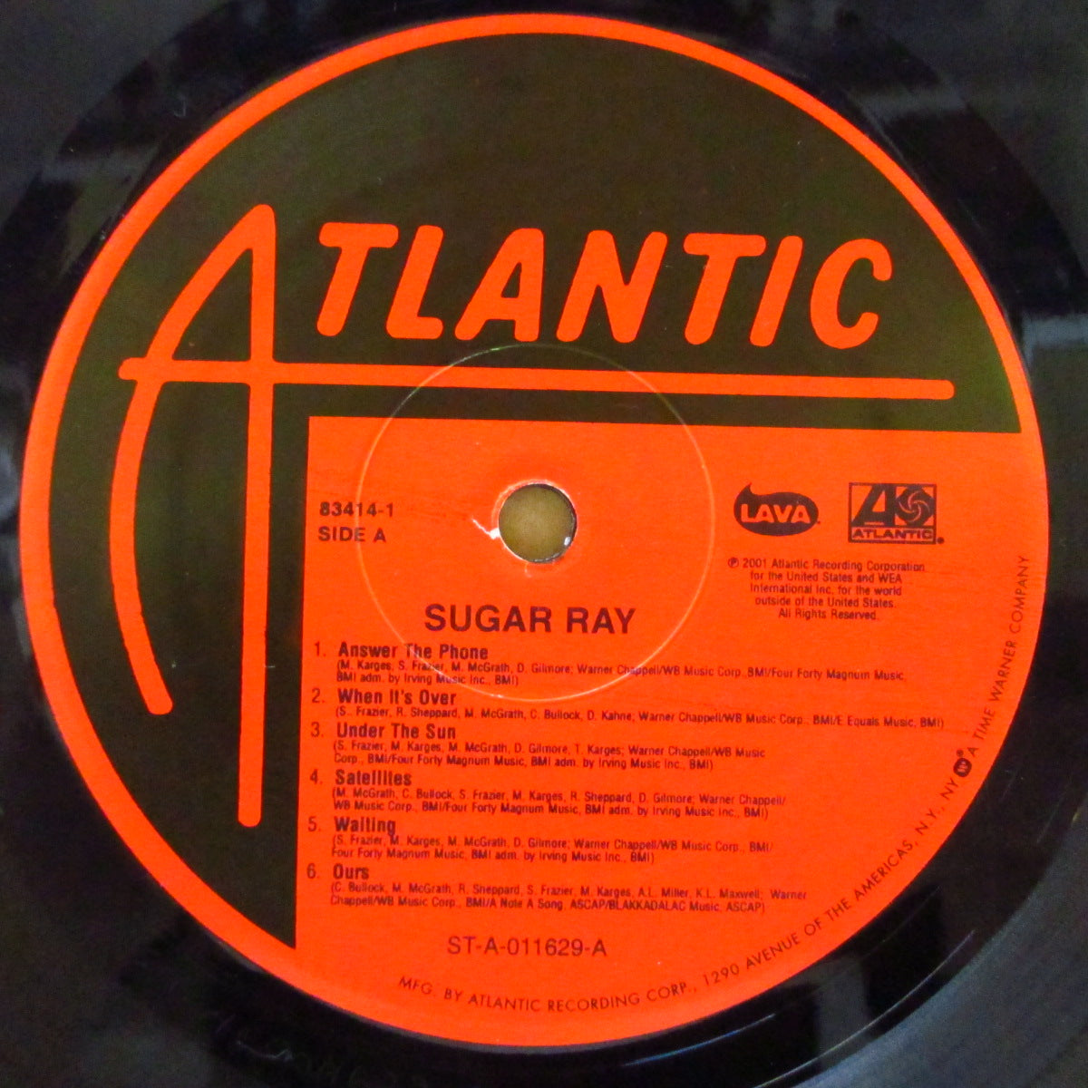 SUGAR RAY (シュガー・レイ) - S.T. <4th Album> (US オリジナル LP+インサート/レアステッカー付き光沢ジャケ) '01年4thアルバム