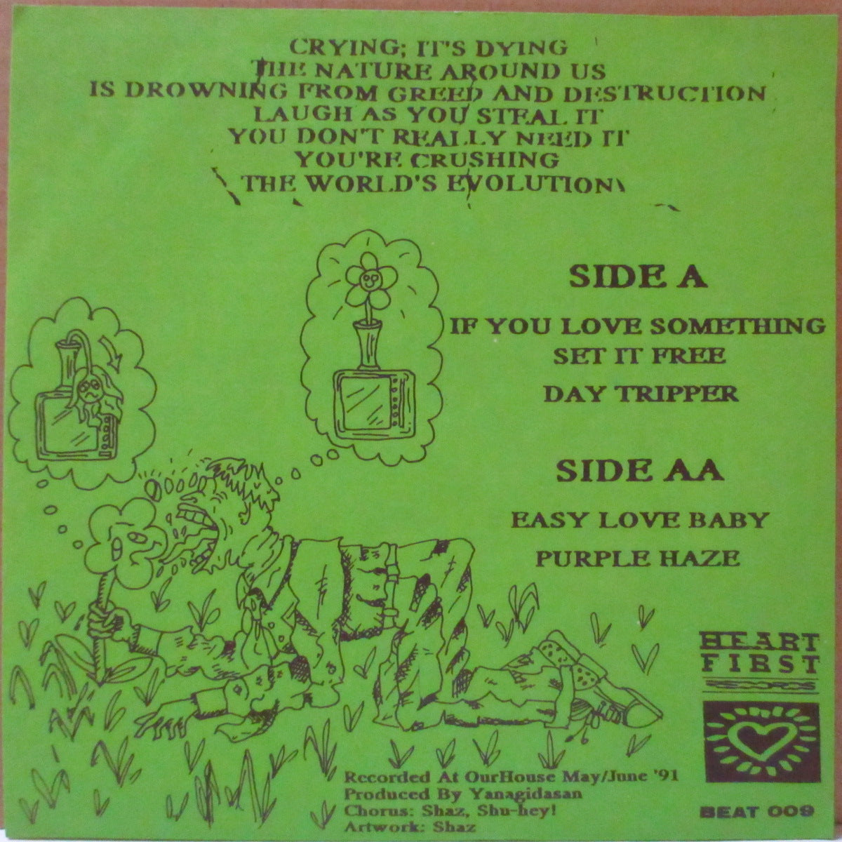 NUKEY PIKES (ニューキー・パイクス) - If You Loves Something Set It Free (German '91 オリジナル4曲入り「白黒ラベ・黒盤」 7インチ+インサート/光沢ソフト紙ジャケ)