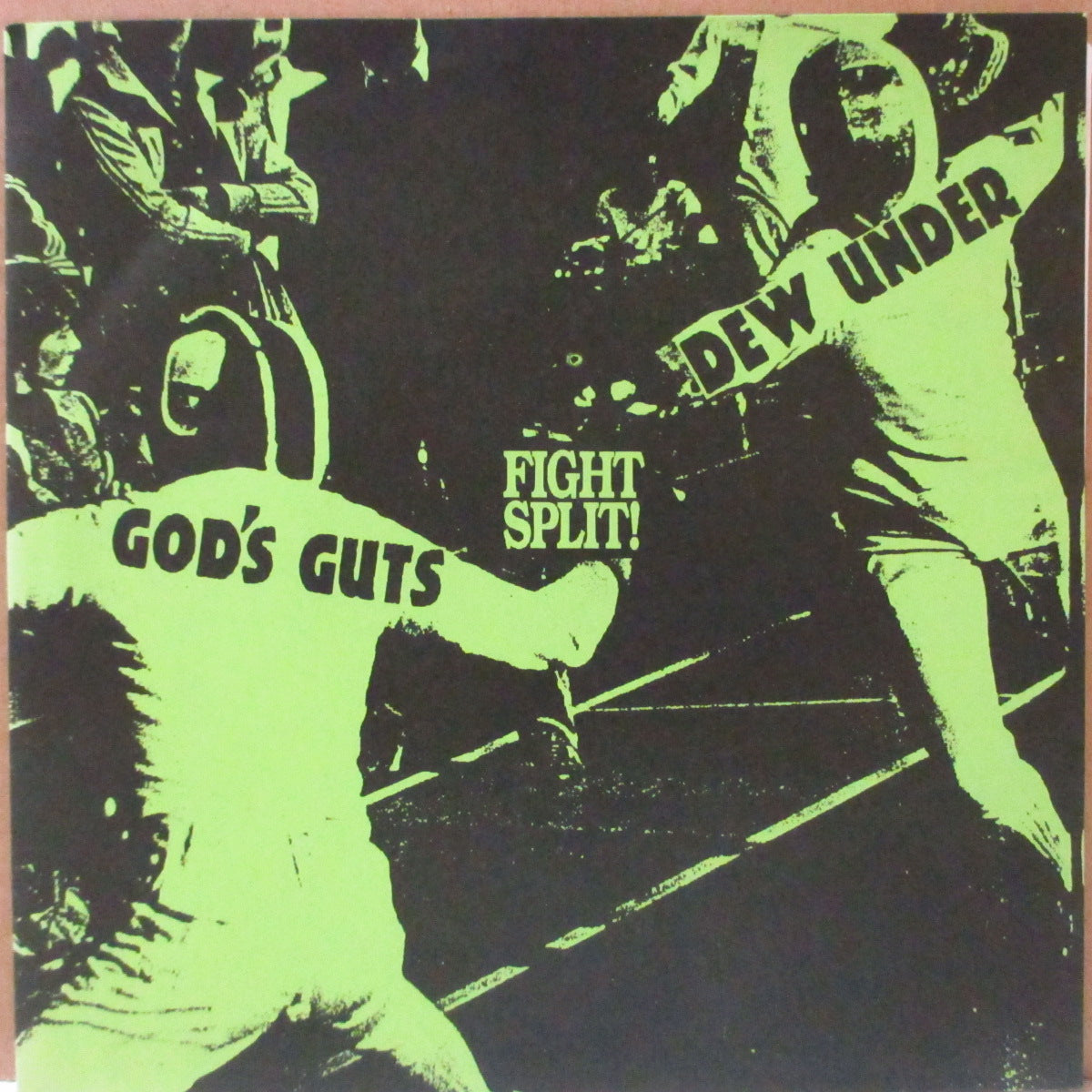 GOD'S GUTS / DEW UNDER (ゴッズ・ガッツ / デュー・アンダー) - Fight Split! (Japan '94 限定300枚4曲入りB面のみ33回転 7インチ/マットソフト紙ジャケ)