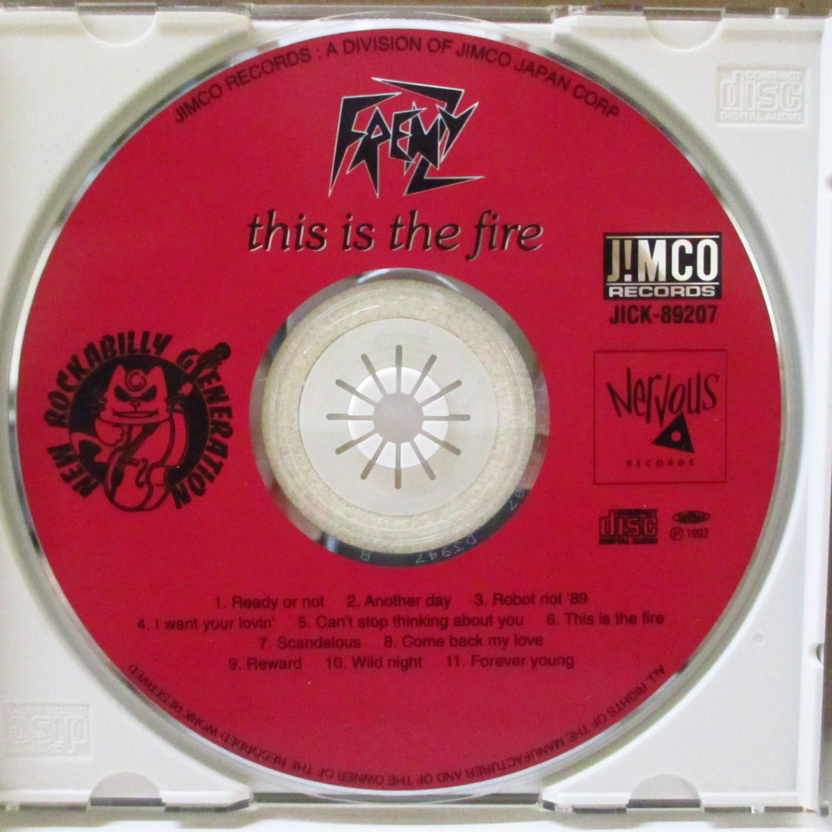 FRENZY (フレンジー) - 炎のロカビリー - This Is The Fire (Japan '93 再発 CD+帯) '89年5thアルバム