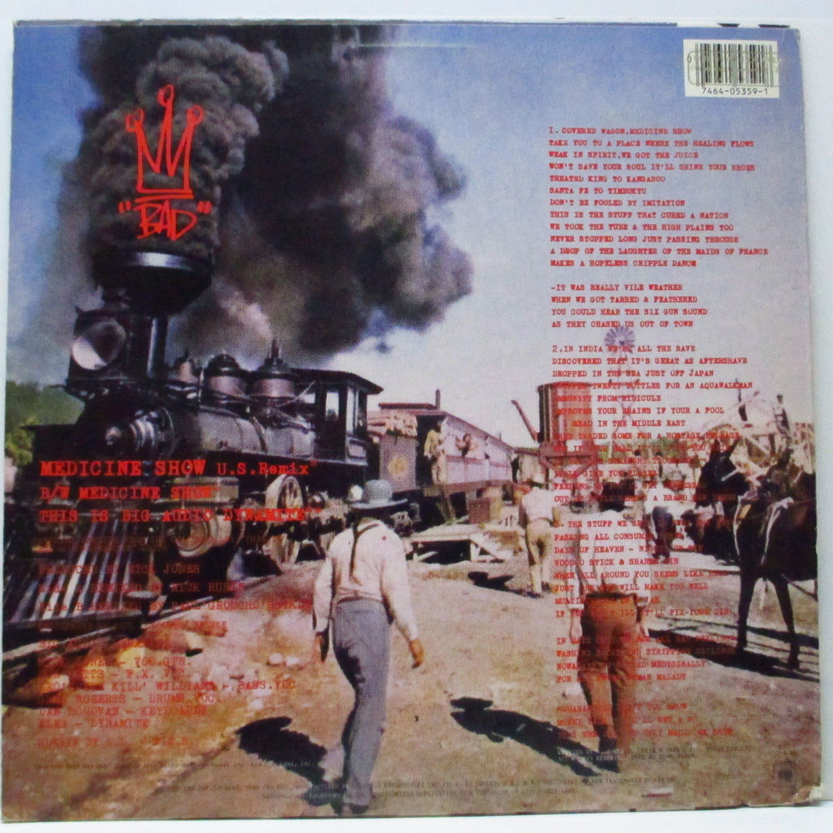 BIG AUDIO DYNAMITE (ビッグ・オーディオ・ダイナマイト) - Medicine Show : U.S.Remix +2 (US オリジナル 12") UK盤とはジャケ違い!