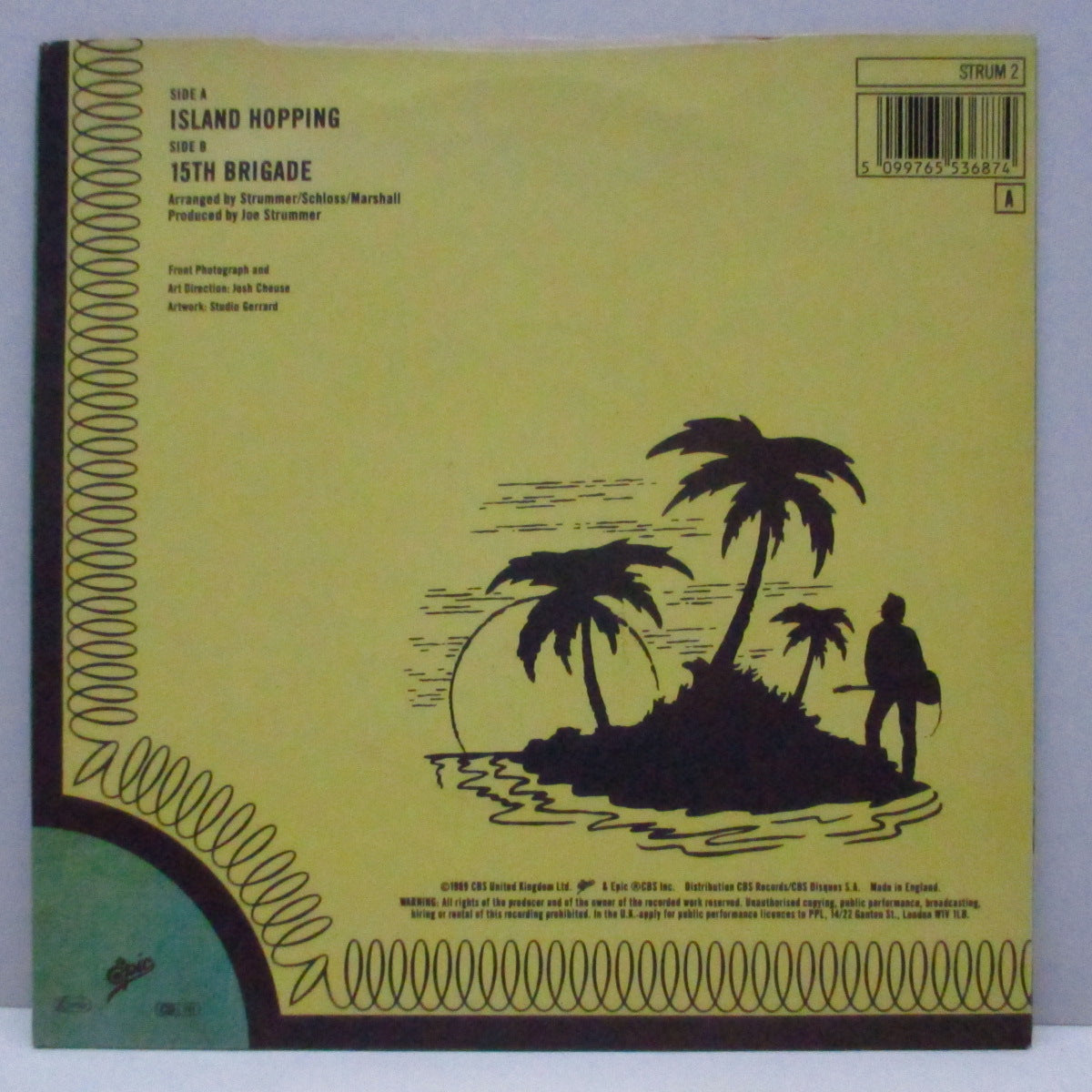 JOE STRUMMER (ジョー・ストラマー) - Island Hopping (UK オリジナル 7"+光沢固紙ジャケ)
