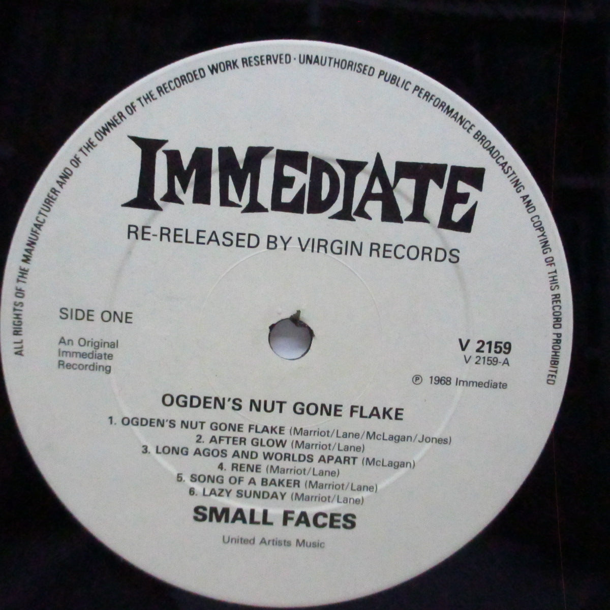 SMALL FACES (スモール・フェイセス) - Ogden's Nut Gone Flake (UK '80 再発 LP+5面見開き円形ジャケ/ V2159) '68年サードアルバム!