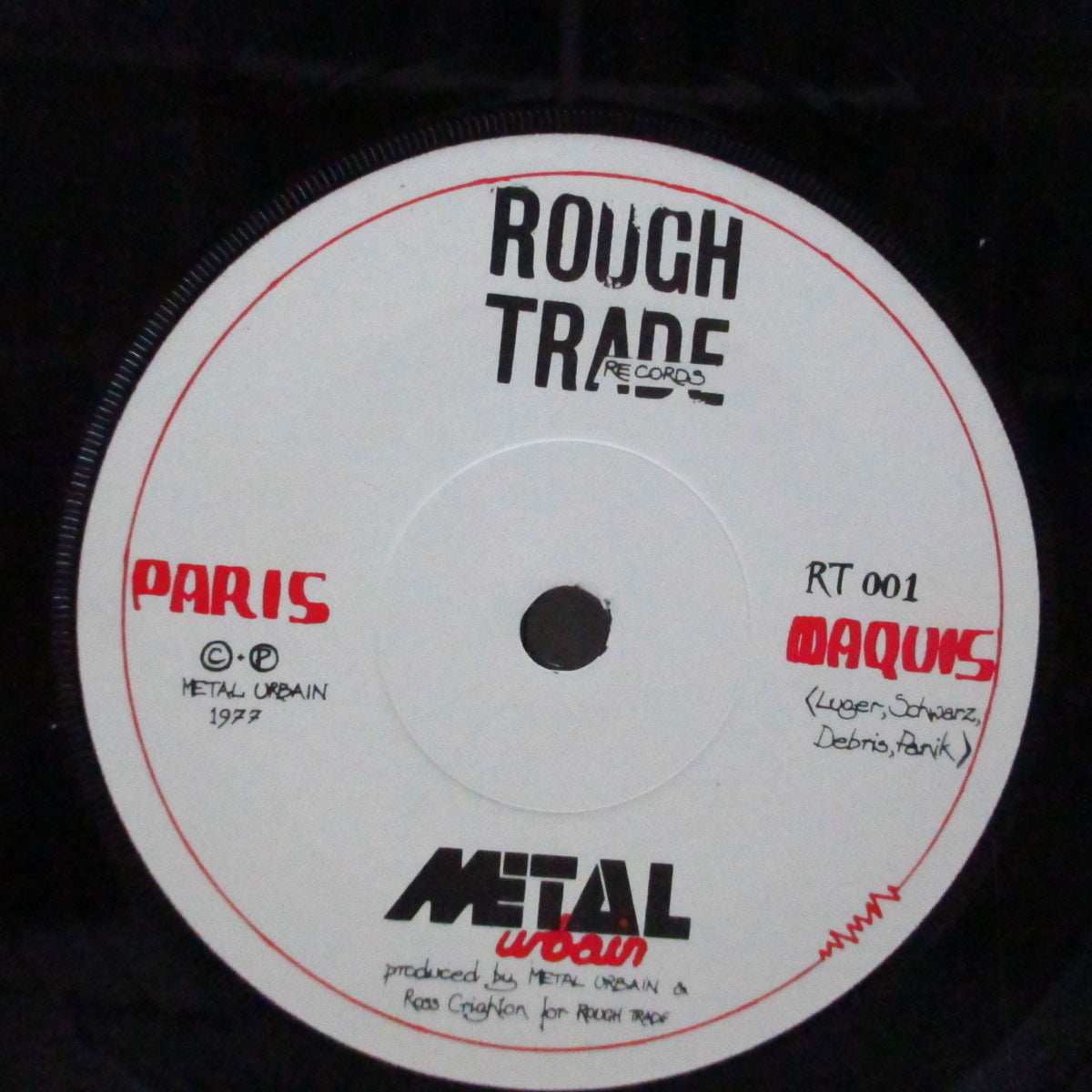 METAL URBAIN (メタル・アーバン) - Paris Maquis / Cle De Contact (UK オリジナル 7"+マットソフト紙折り返しジャケ)