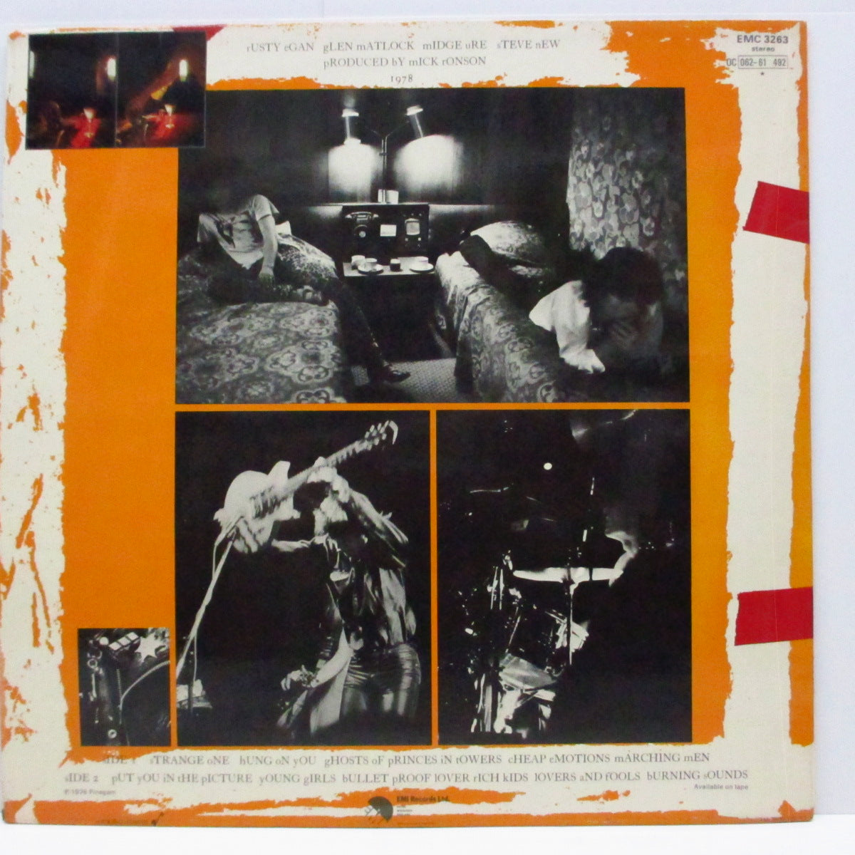 RICH KIDS (リッチ・キッズ) - Ghosts Of Princes In Towers (UK オリジナル「初回茶色ラベ」LP+インナー/両面コーティングジャケ)