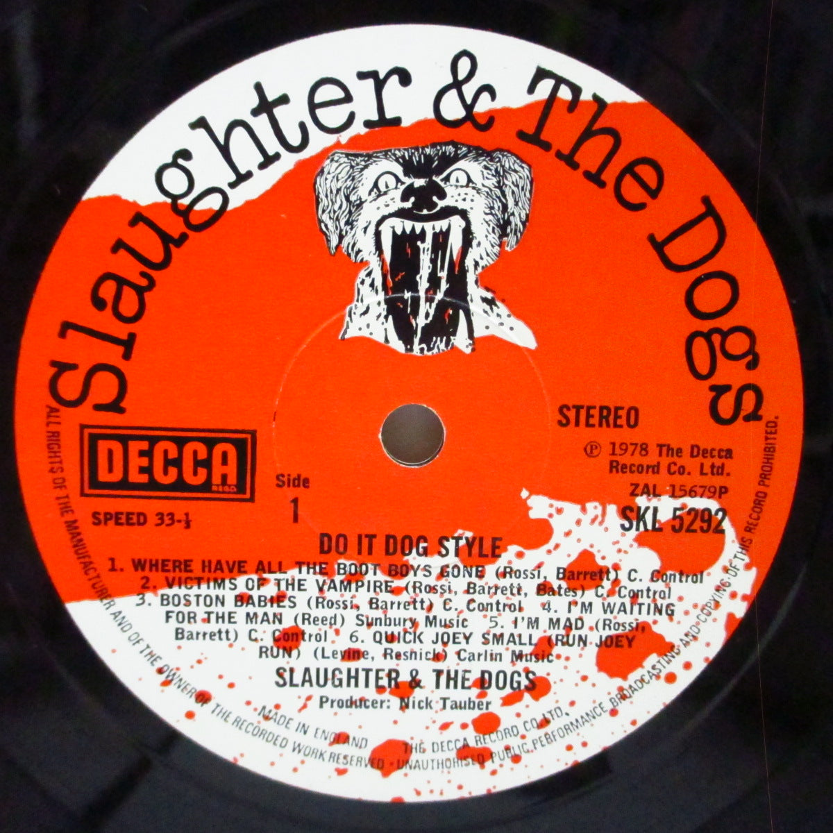 SLAUGHTER & THE DOGS (スローター & ザ・ドッグス) - Do It Dog Style (UK オリジナル LP #1)