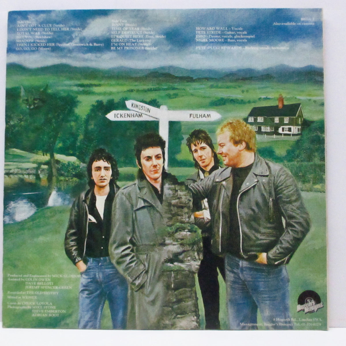 LURKERS, THE (ザ ・ラーカーズ) - Fulham Fallout (UK オリジナル LP+フレキシ/見開ジャケ) 初回15,000枚限定片面ピクチャーフレキシ付 !