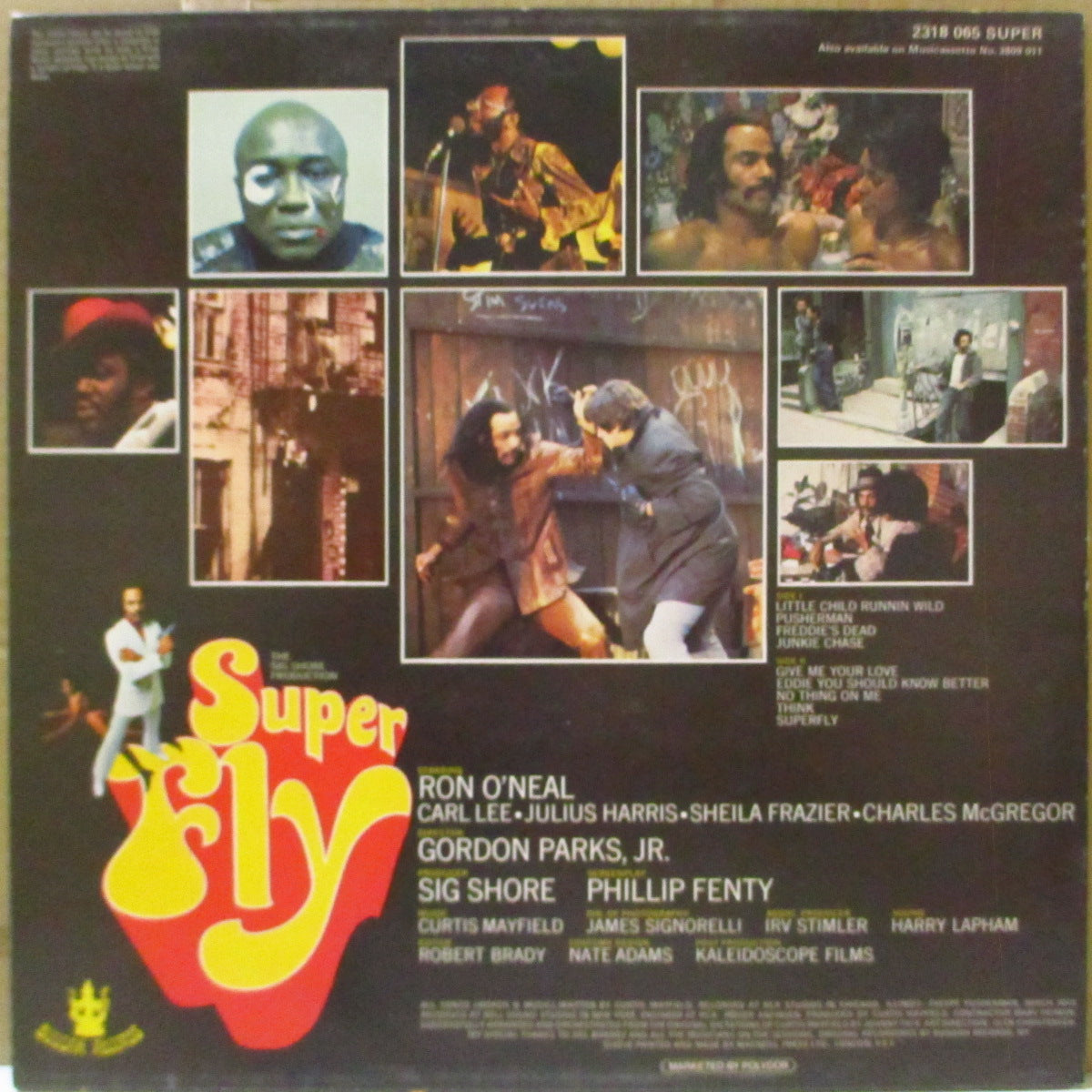 CURTIS MAYFIELD (カーティス・メイフィールド) - Super Fly (UK '72 初回黒ラベ・オリジナル・ステレオ LP/シングル・スリーブ)近年稀な美品