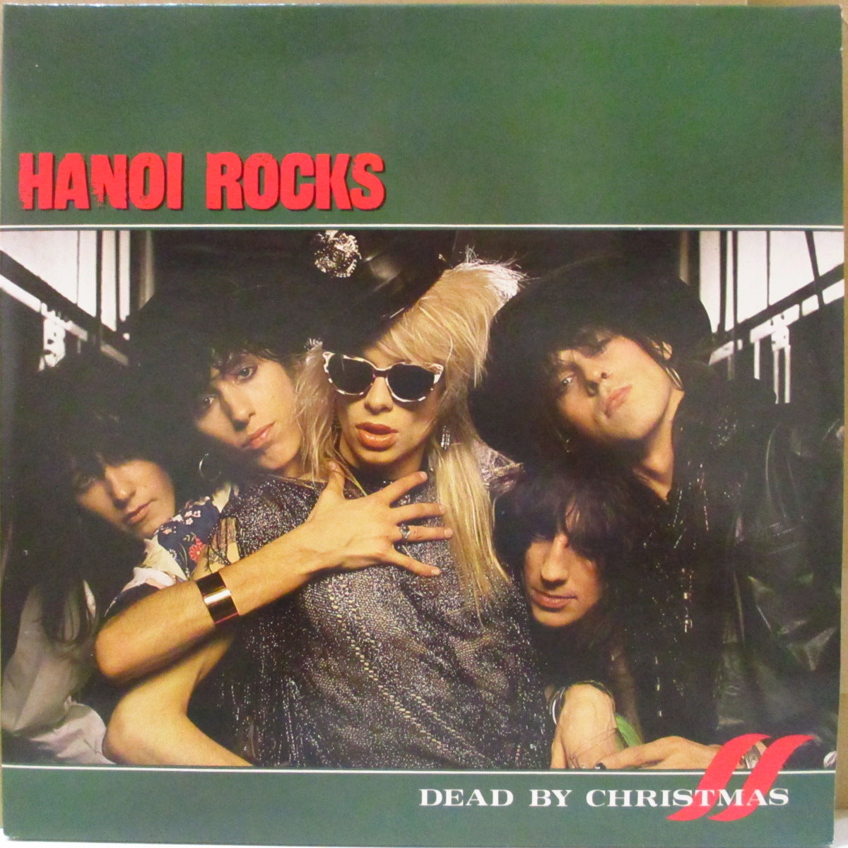 HANOI ROCKS (ハノイ・ロックス) - Dead By Christmas (France オリジナル 2xLP/光沢見開きジャケ-フレキシ7インチ欠) '86年2枚組ベスト。