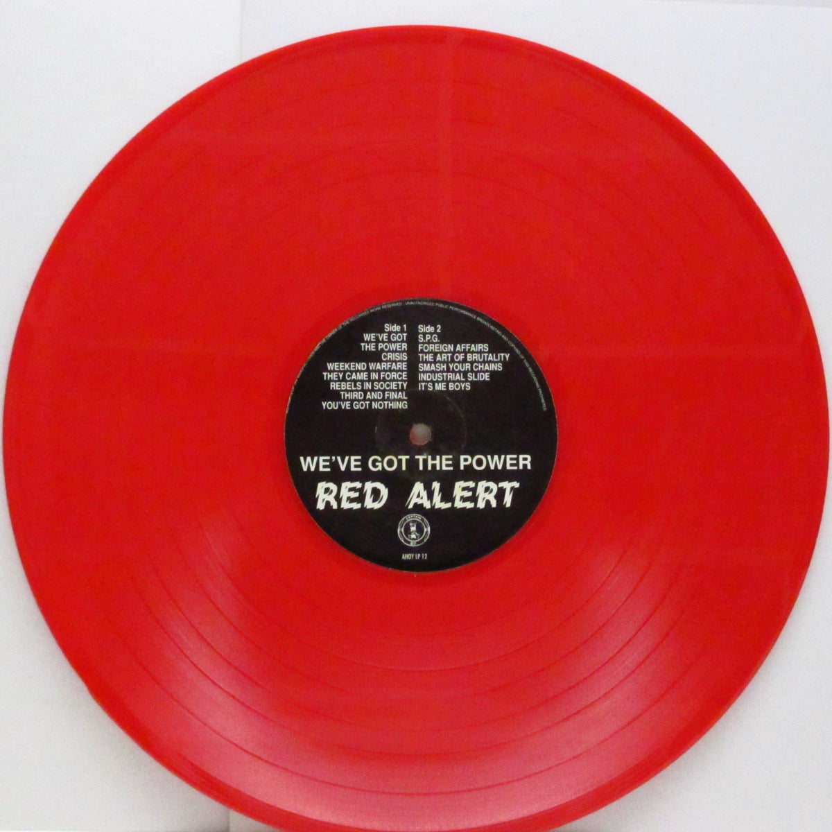 RED ALERT (レッド・アラート) - We've Got The Power (UK '96 限定再発「赤盤」 LP+インサート/AHOY LP 12) '83年ファースト!