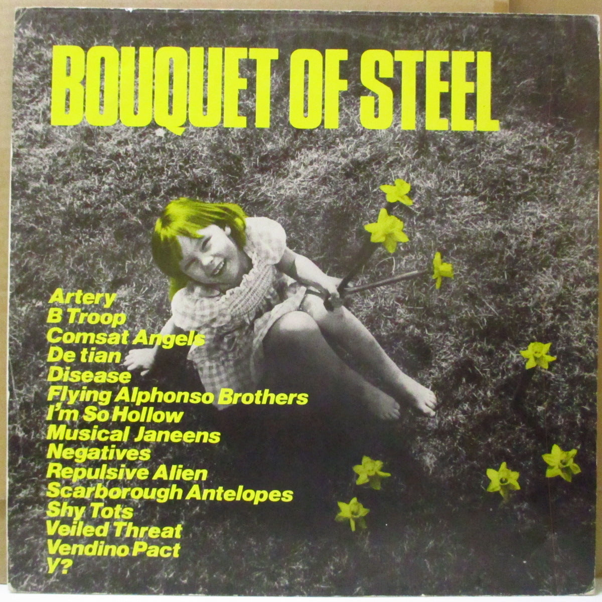 V.A. ('80s UKシェフィールド・パンク、ポストパンク/ニューウェーブ・コンピ) - Bouquet Of Steel (UK オリジナル LP/光沢折りたたみジャケ) '80年コンピレーション