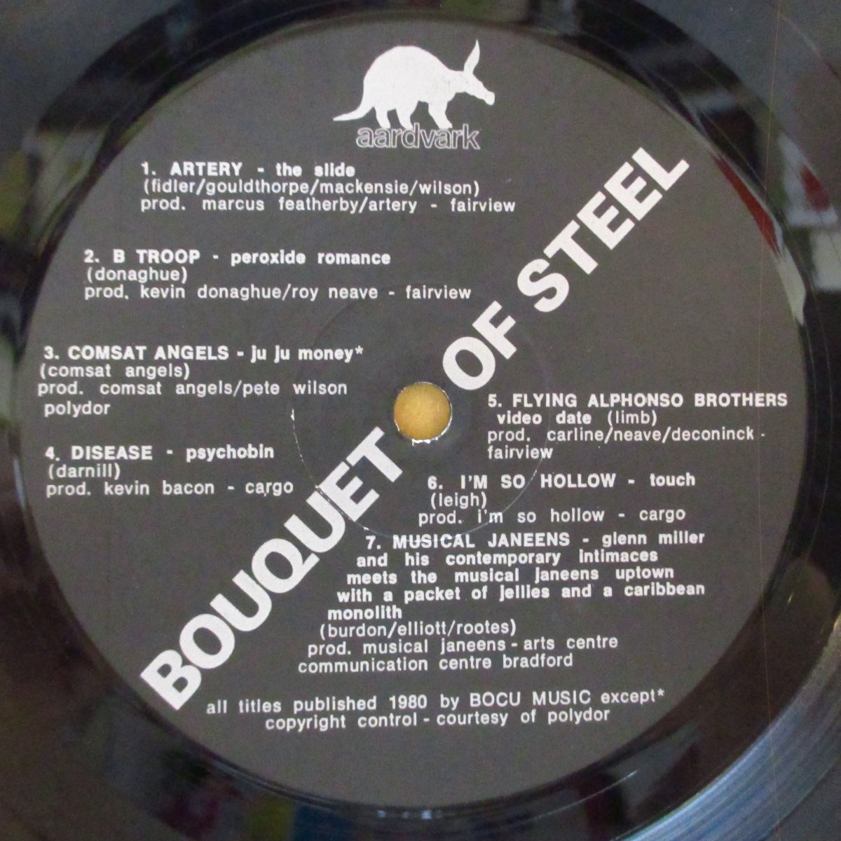V.A. ('80s UKシェフィールド・パンク、ポストパンク/ニューウェーブ・コンピ) - Bouquet Of Steel (UK オリジナル LP/光沢折りたたみジャケ) '80年コンピレーション