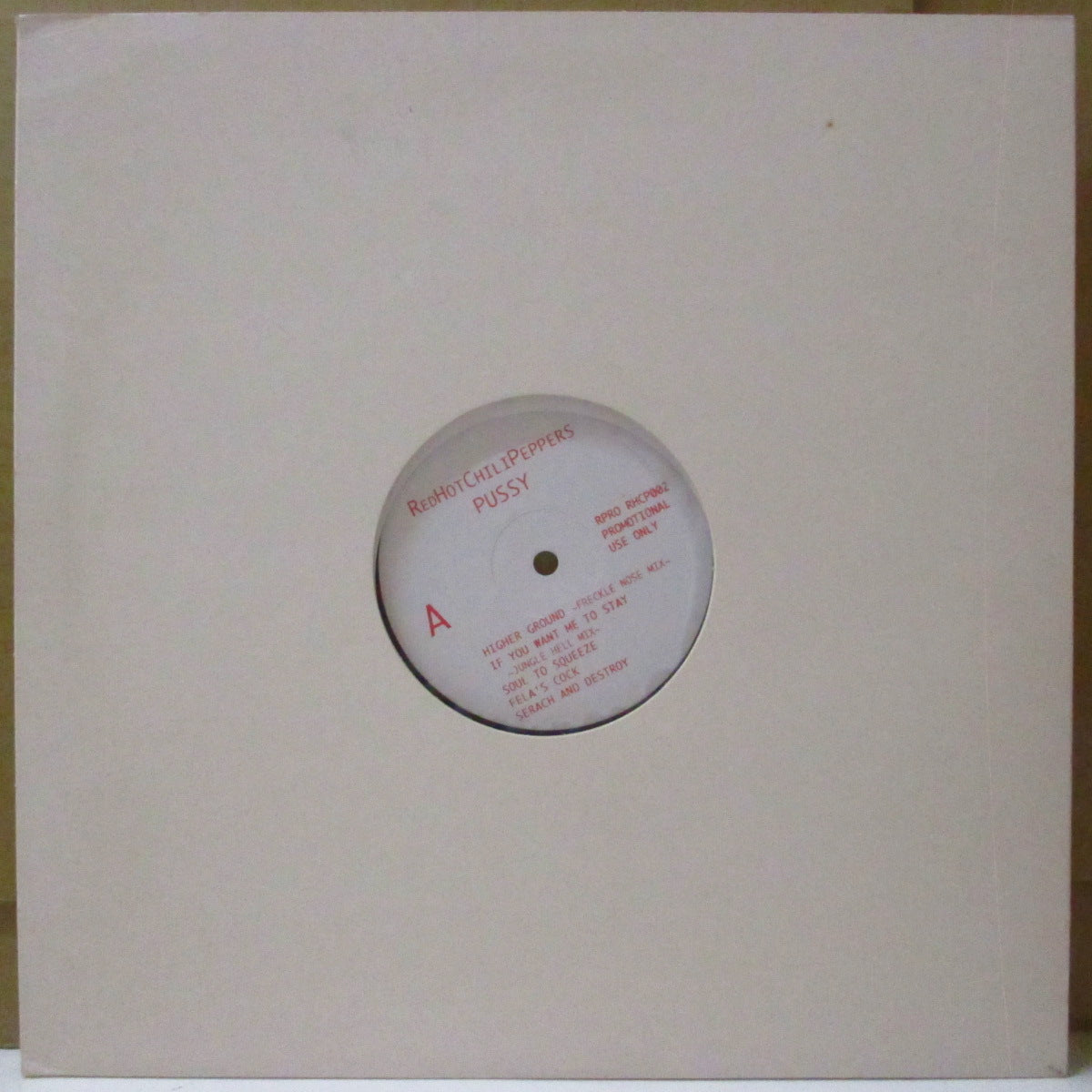 RED HOT CHILI PEPPERS (レッド・ホット・チリ・ペッパーズ) - Pussy (EU-US 限定プロモラベ LP) レア音源コンピ