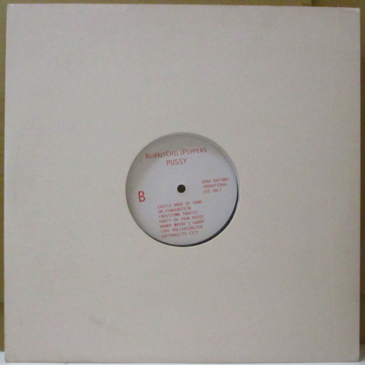 RED HOT CHILI PEPPERS (レッド・ホット・チリ・ペッパーズ) - Pussy (EU-US 限定プロモラベ LP) レア音源コンピ