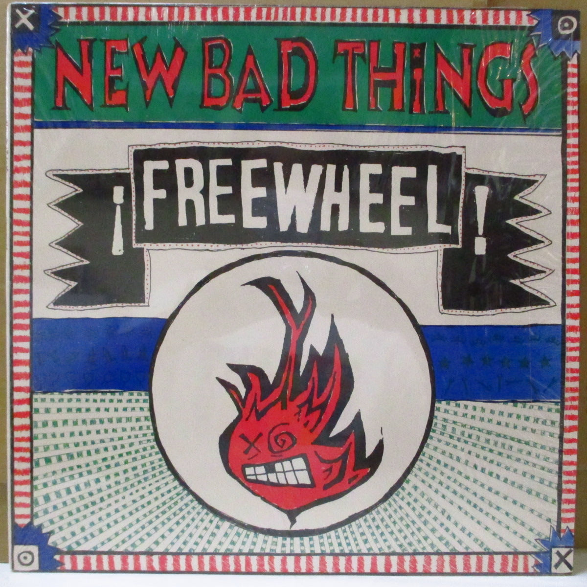 NEW BAD THINGS (ニュー・バッド・シングス) - !Freewheel! (US オリジナル LP+ミニインサート) 米インディロック'95年1stアルバム