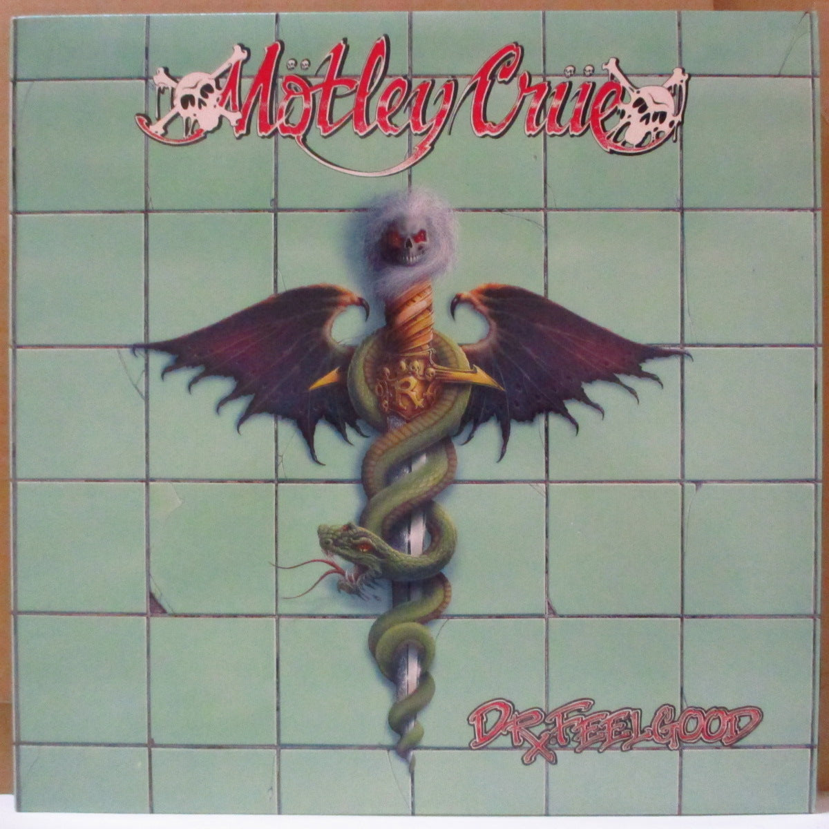 MOTLEY CRUE (モトリー・クルー) - Dr. Feelgood (US オリジナル正規流通 LP+ソフト紙インナー) '89年5thアルバム