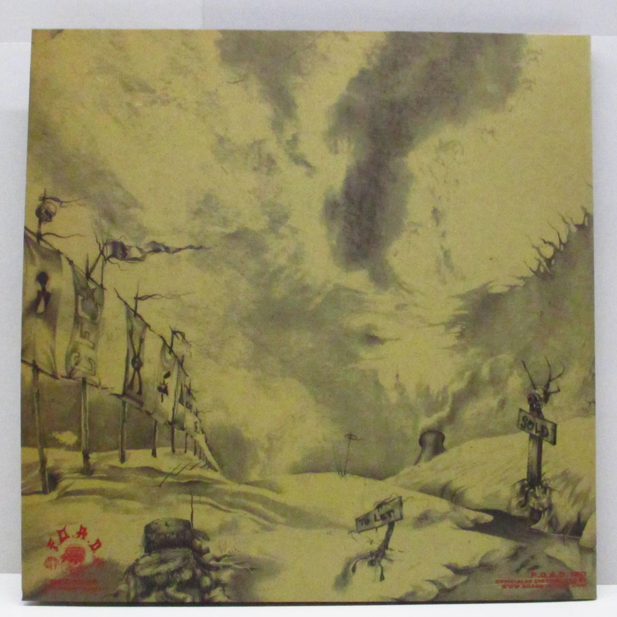 SORE THROAT (Saw Throat) (ソウ・スロウト) - Inde$troy (Italy '20 150枚限定再発「赤/黒ヴァイナル」2xLP+ブックレット/見開ジャケ) Die Hard Edition !