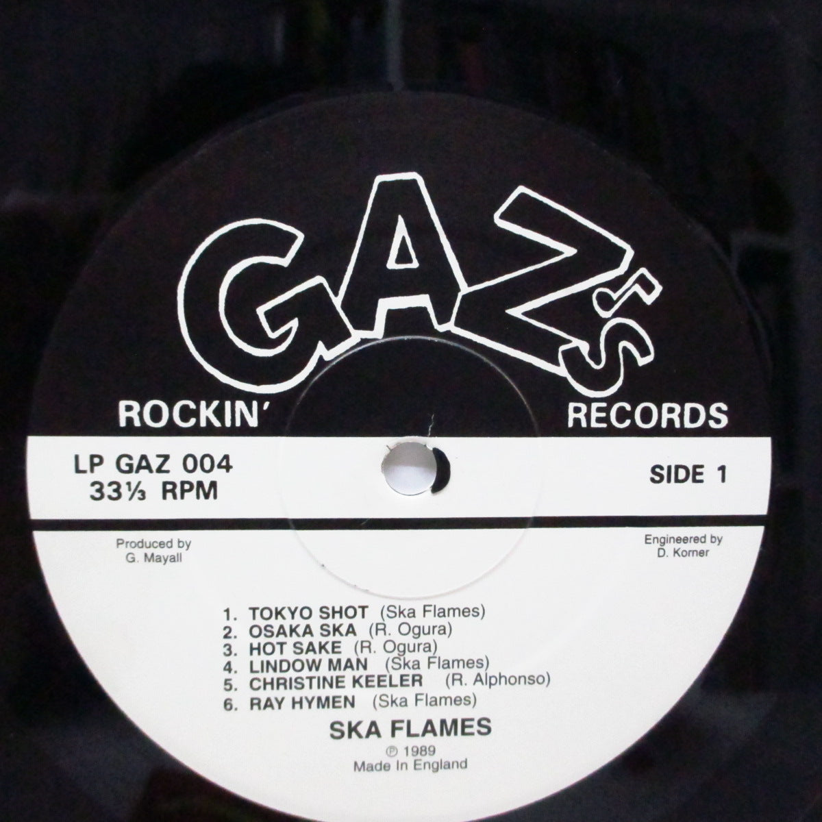 SKA FLAMES, THE (ザ・スカ・フレイムズ) - Ska Fever (UK '99 再発「黒/白ラベ」 LP) '89年ファーストアルバム!