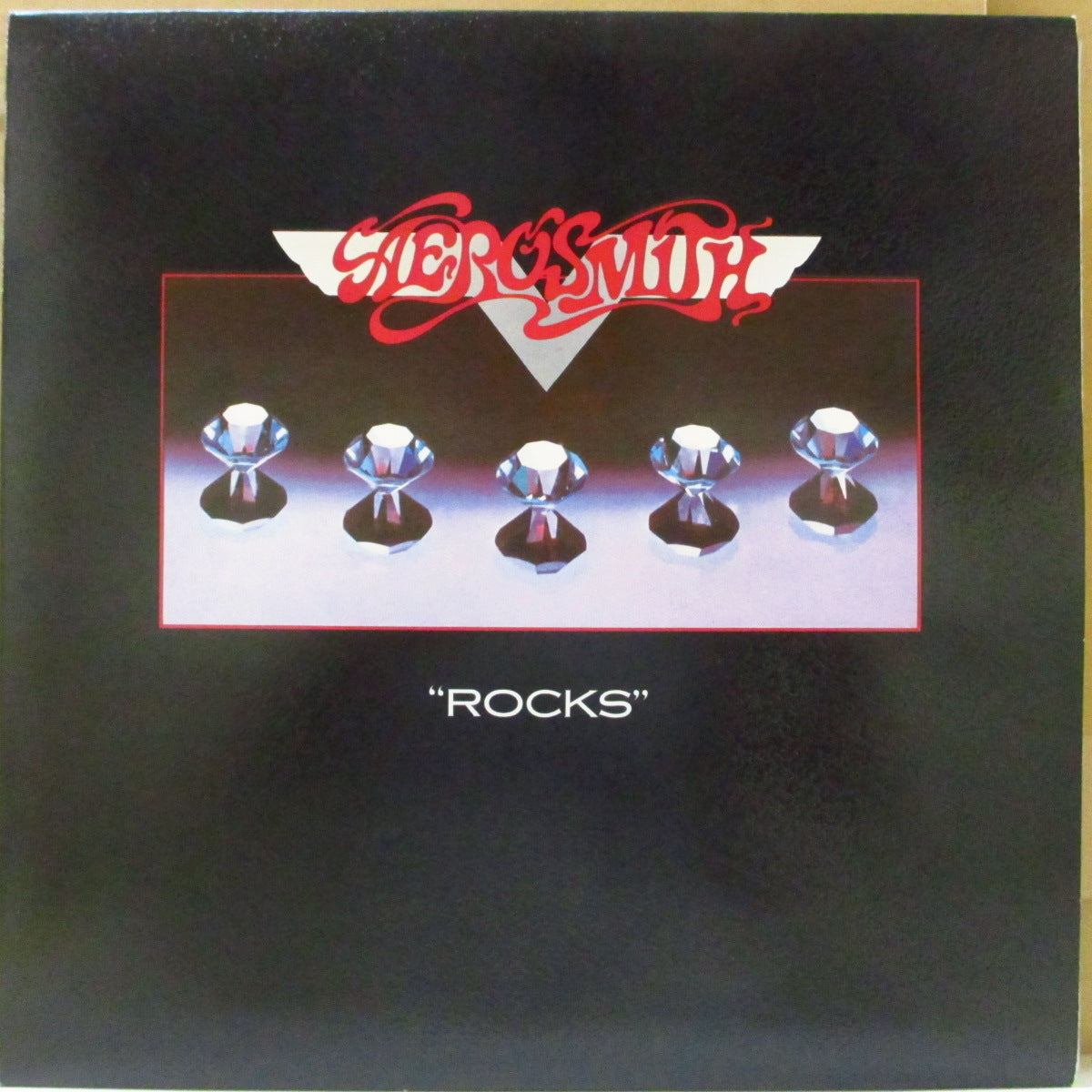 AEROSMITH (エアロスミス) - Rocks (Japan オリジナル LP+2xインサート/エンボス絹目ジャケ-帯欠) '76年4thアルバム